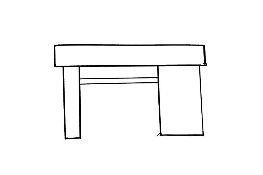 办公桌怎么画-图1