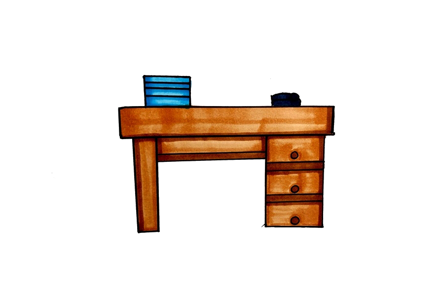办公桌怎么画