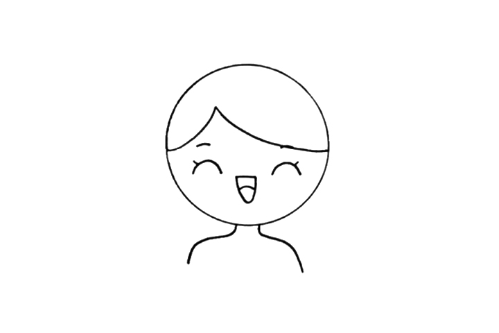 简单漂亮的英语老师简笔画画法-图4