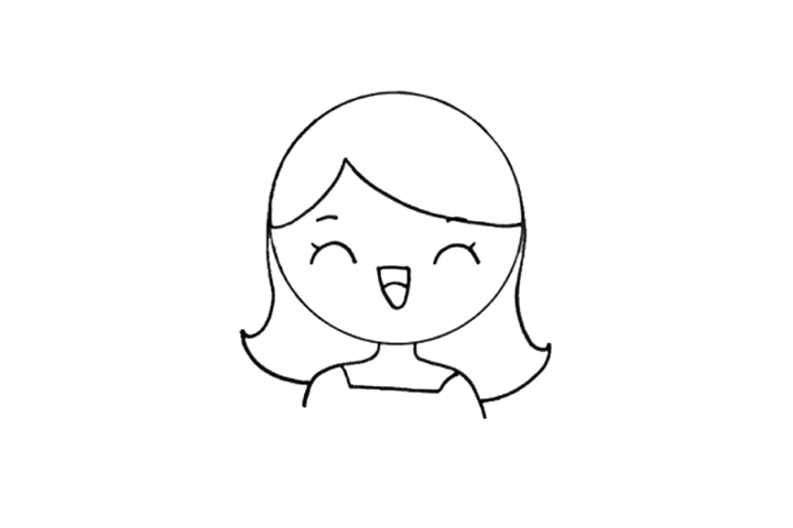 简单漂亮的英语老师简笔画画法-图6