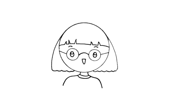 简单的语文老师简笔画画法步骤-图6