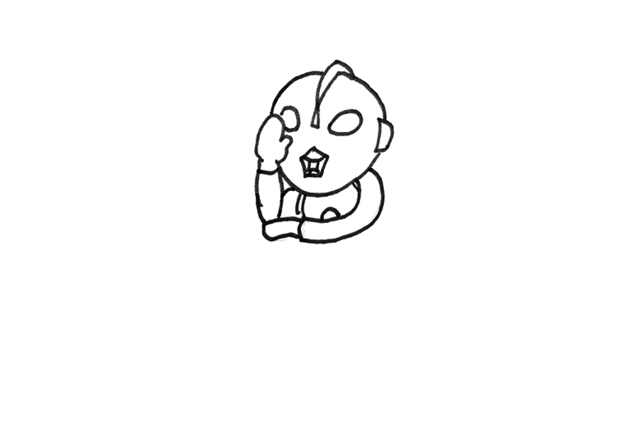 捷克奥特曼怎么画-图2