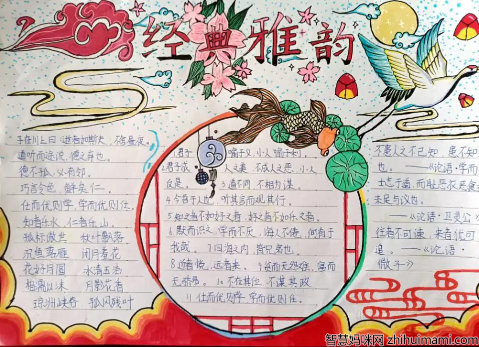 经典国学手抄报简单漂亮-图2
