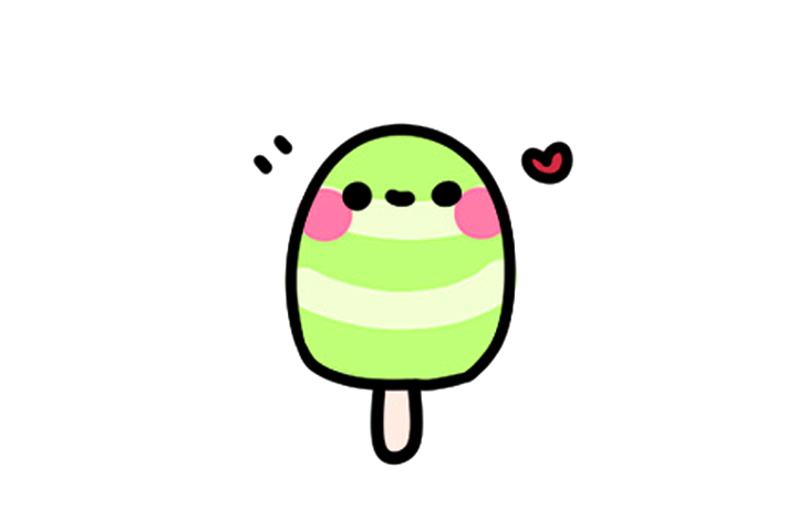 萌萌的冰棍怎么画