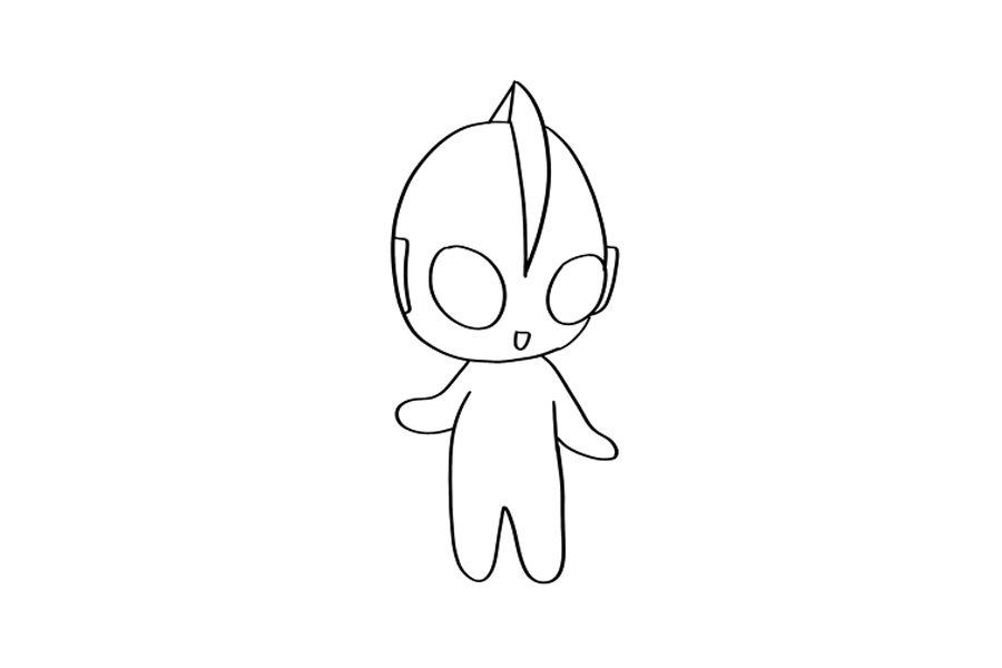 可爱捷克奥特曼怎么画-图2