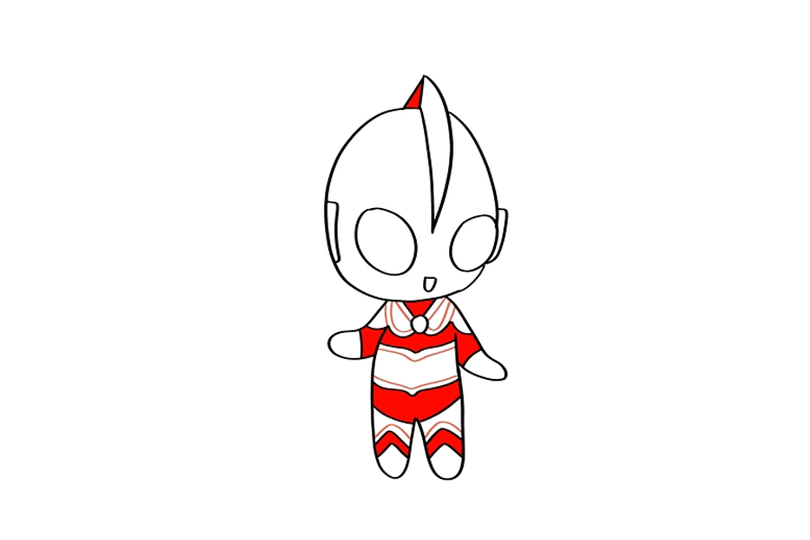 可爱捷克奥特曼怎么画-图4