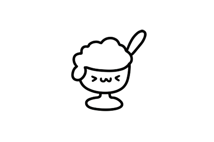 一杯可爱的冰淇淋简笔画画法-图3