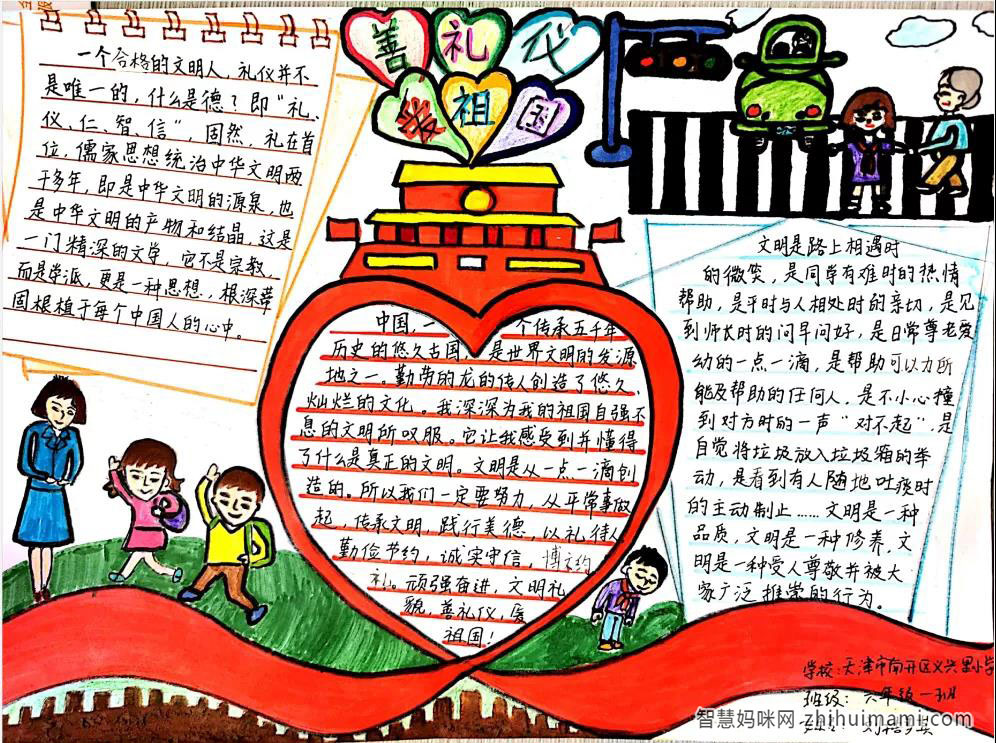 文明小使者手抄报简单又漂亮-图2