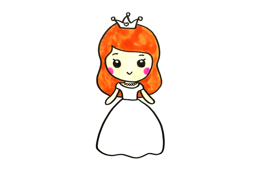 可爱公主怎么画简单-图4