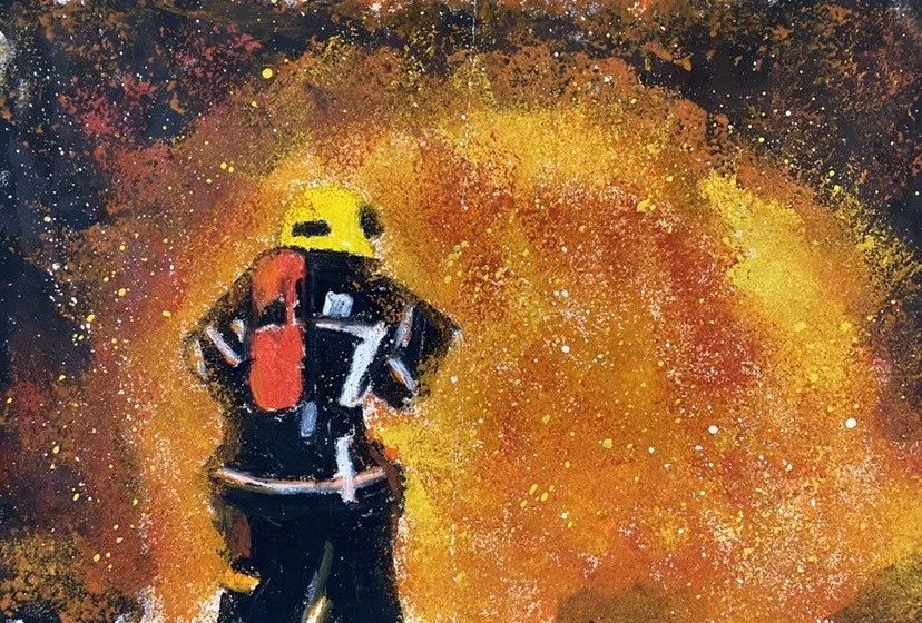 防灾减灾主题儿童画-图2