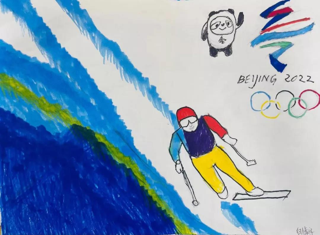 步骤6：《拼搏》创作理念：这张绘画作品的设计理念在于以体现奥林匹克和残奥精神为题材内容，展示“卓越、尊重、友谊”的奥林匹克核心价值观所创作的作品，希望运动员能够在赛场上全力以赴，取得优异的成绩。