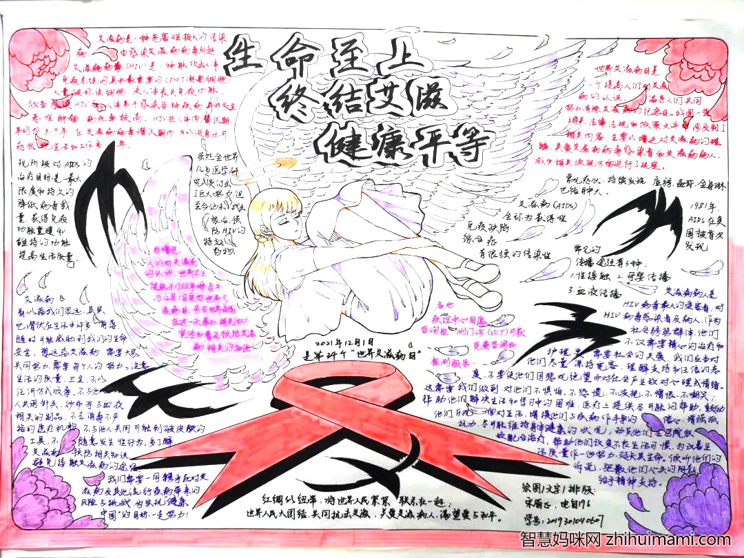 世界艾滋病日主题手抄报-图2