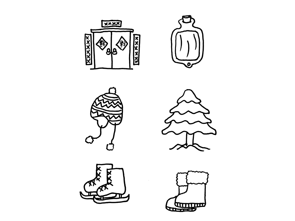 冬天春节主题简笔画-图3