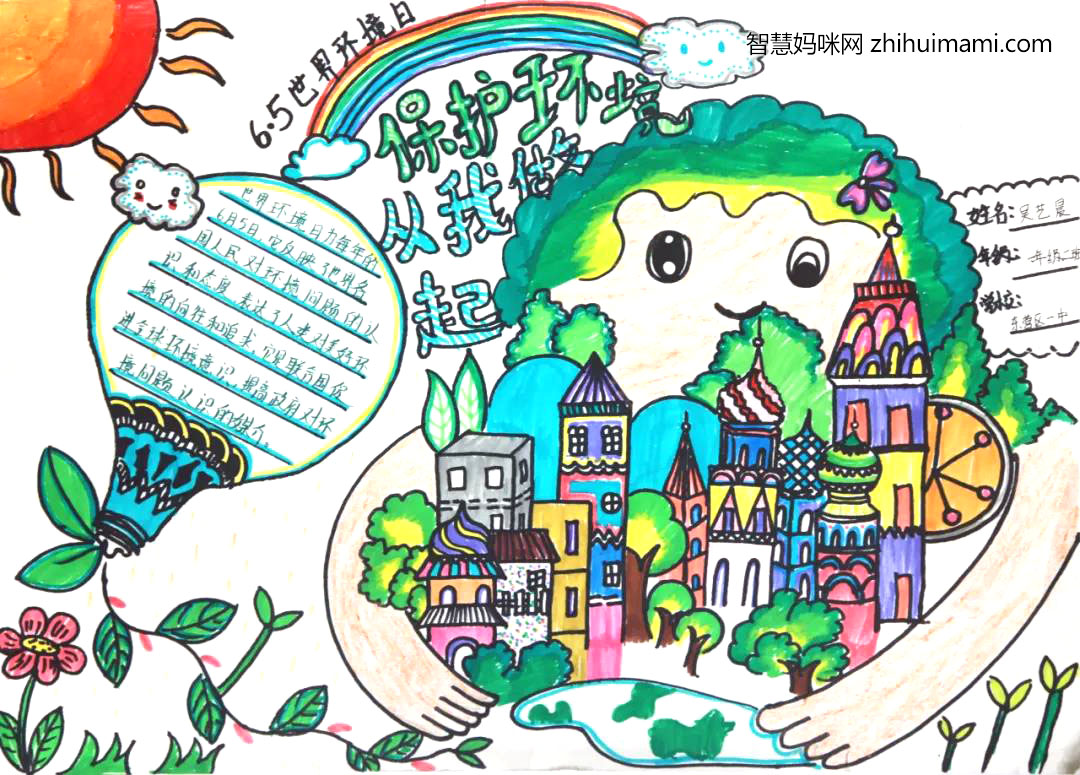 6张漂亮的世界环境日手抄报-图5