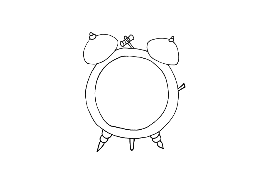 闹钟怎么画简单可爱-图2