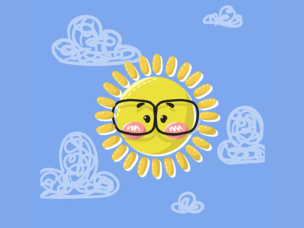 超萌卡通小太阳简笔画图片-图2