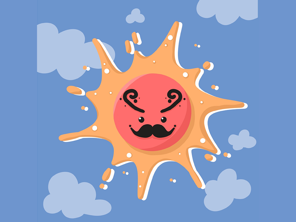 超萌卡通小太阳简笔画图片-图5