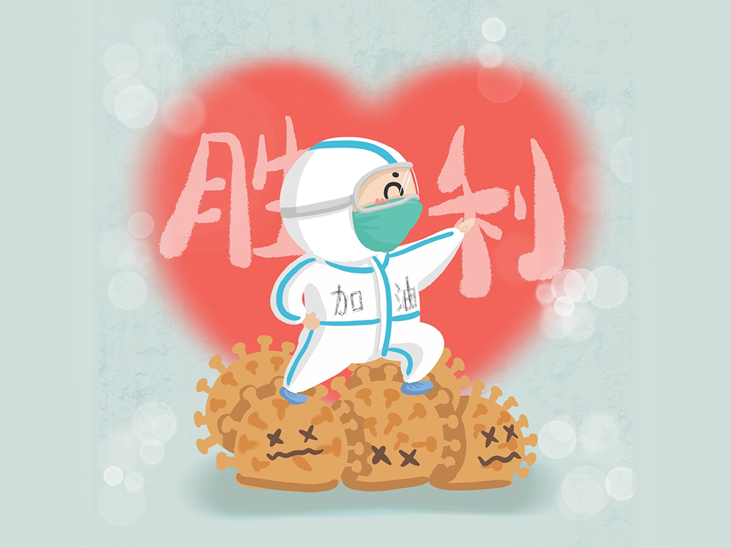 可爱的抗疫医护人物简笔画图片-图1