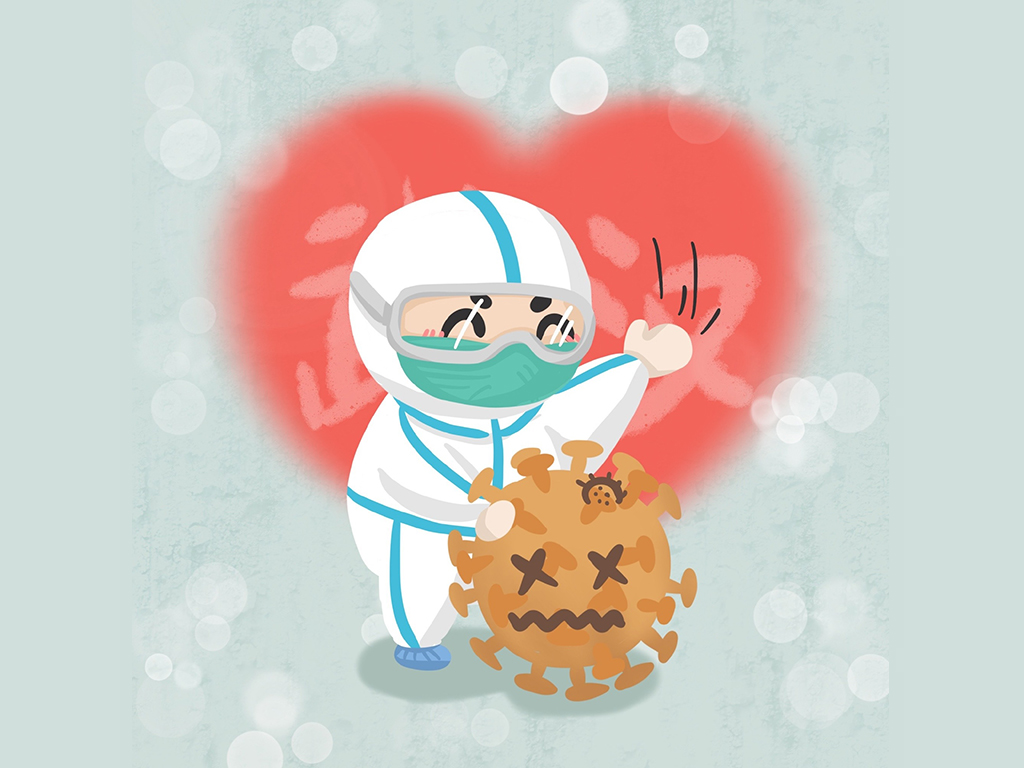 可爱的抗疫医护人物简笔画图片-图7