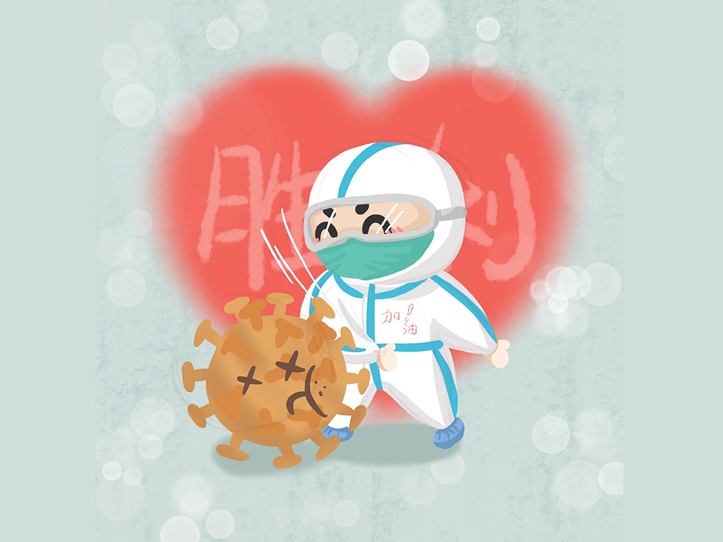 可爱的抗疫医护人物简笔画图片-图8