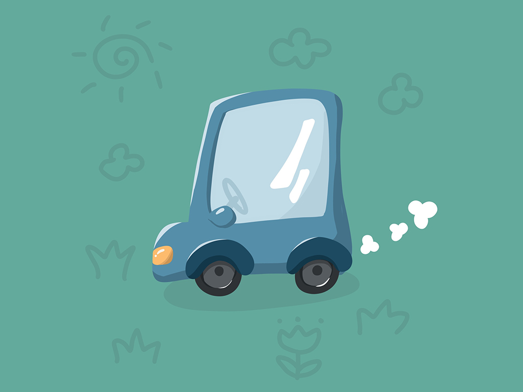 可爱卡通小汽车简笔画图片-图4