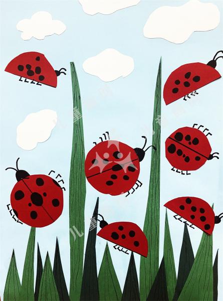 瓢虫儿童画简单