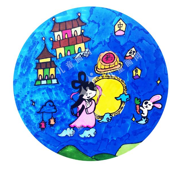 奔月主题画画