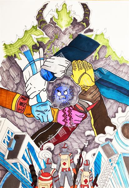 关于团结的儿童画