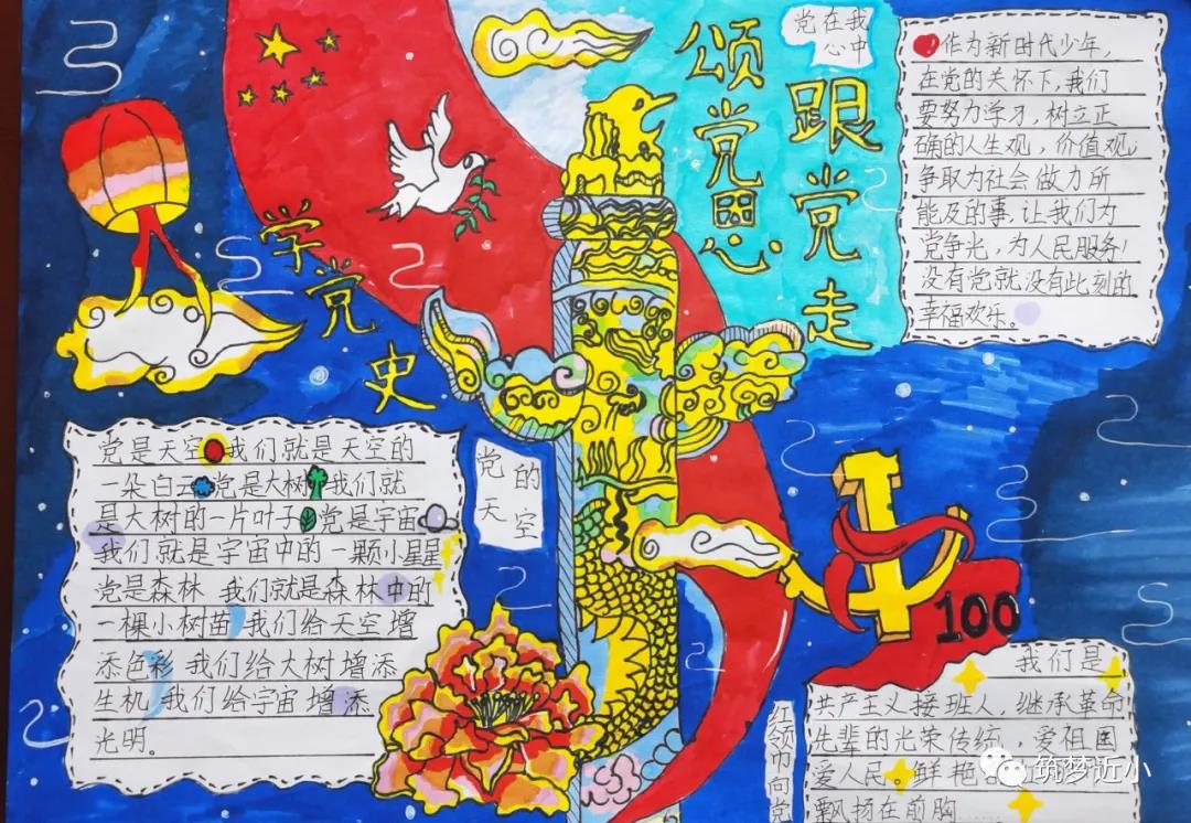 “学党史，颂党恩，跟党走”手抄报作品-图2