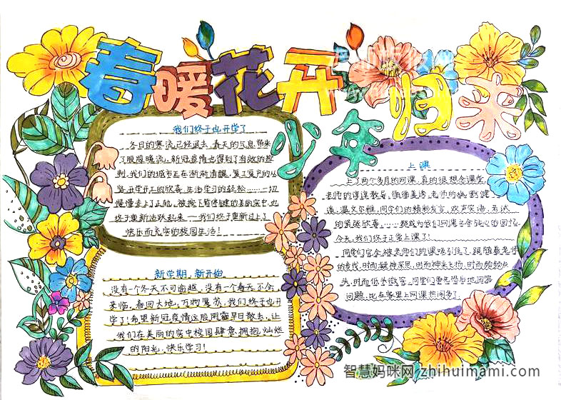 4张关于春天的手抄报图片-图4