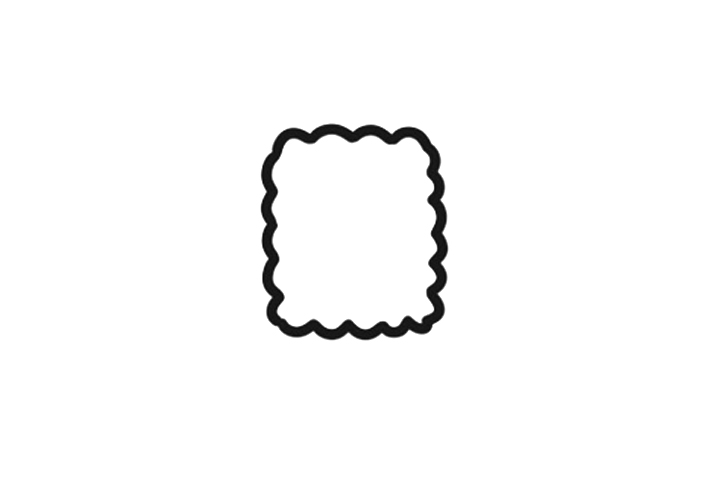 可爱饼干简笔画画法步骤-图1