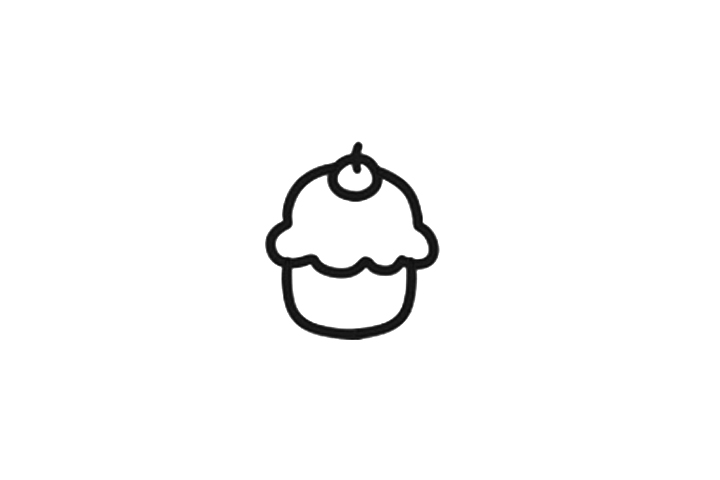 樱桃布丁简笔画画法步骤-图2