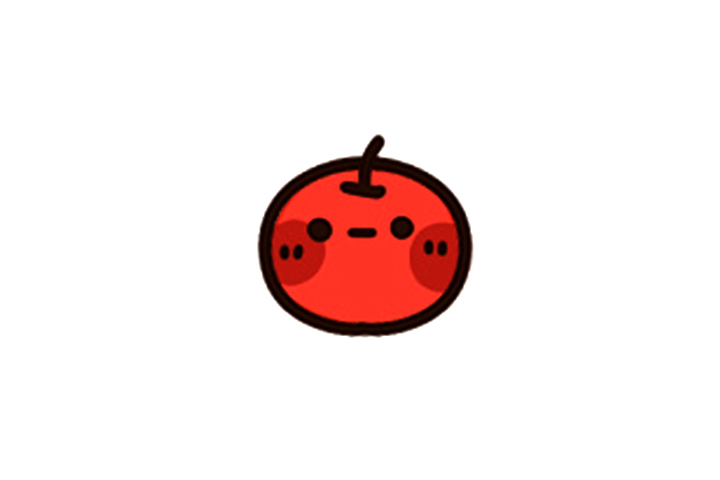 简单可爱小苹果简笔画画法步骤-图3