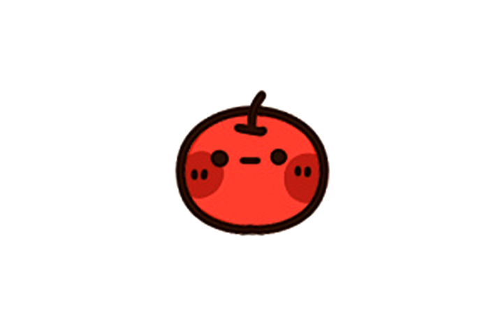 简单可爱小苹果简笔画画法步骤