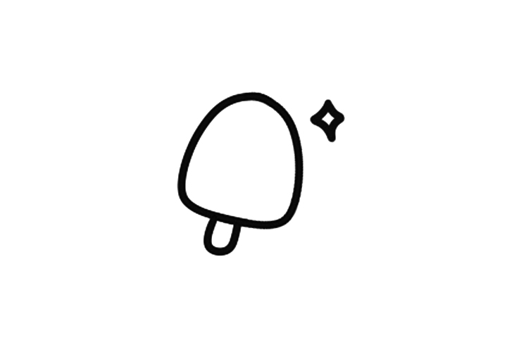 彩虹冰棍简笔画画法步骤-图3