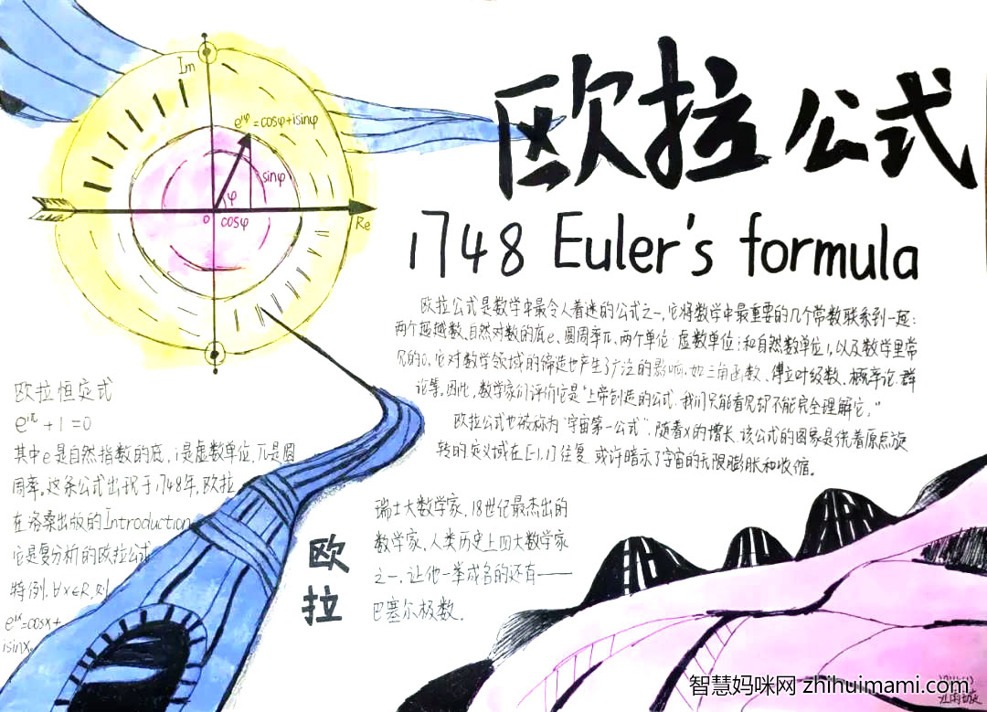 初中趣味数学手抄报绘画-图7