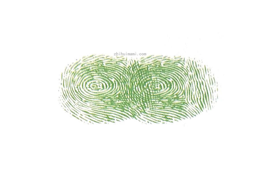 步骤2：接着用食指叠加着按下第二个指印。