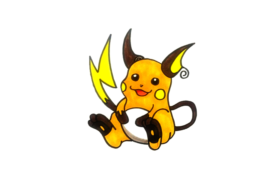 雷丘王简笔画教程