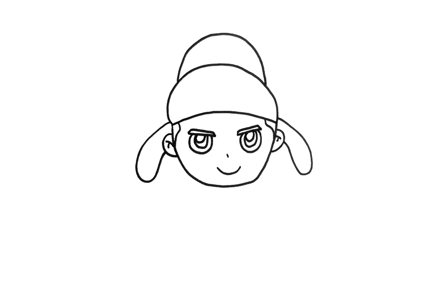 李白简笔画画法教程-图1