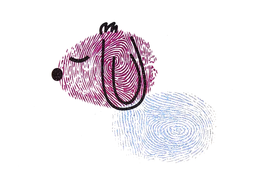 步骤4：画上耳朵和眼睛，现在看起来像什么？