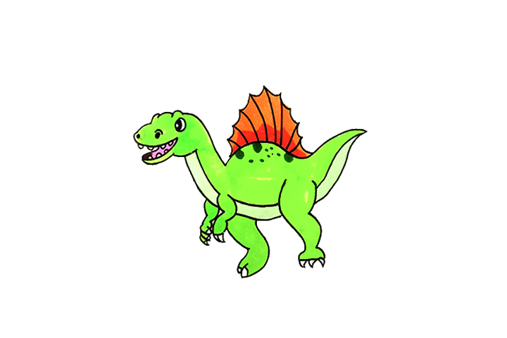 一组恐龙简笔画图片-图2