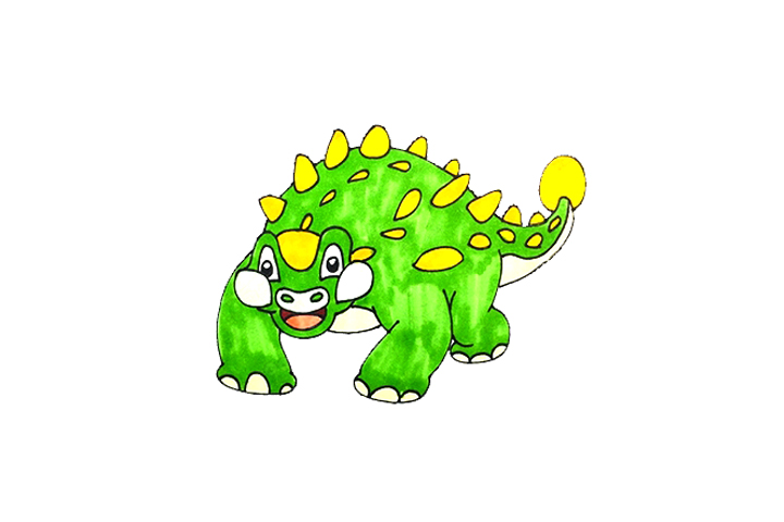 一组恐龙简笔画图片-图8