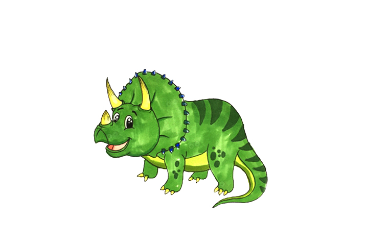 一组恐龙简笔画图片-图13