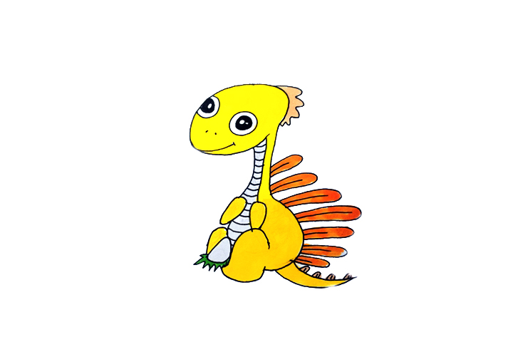 一组恐龙简笔画图片