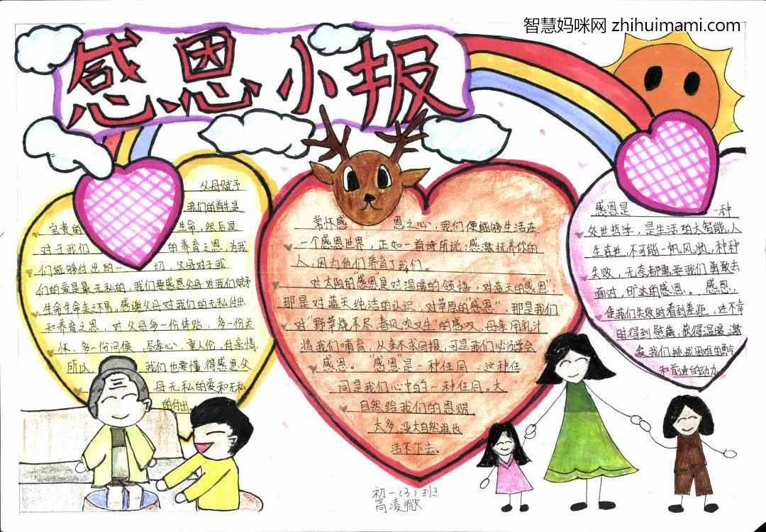 感恩父母手抄报简单又漂亮-图8