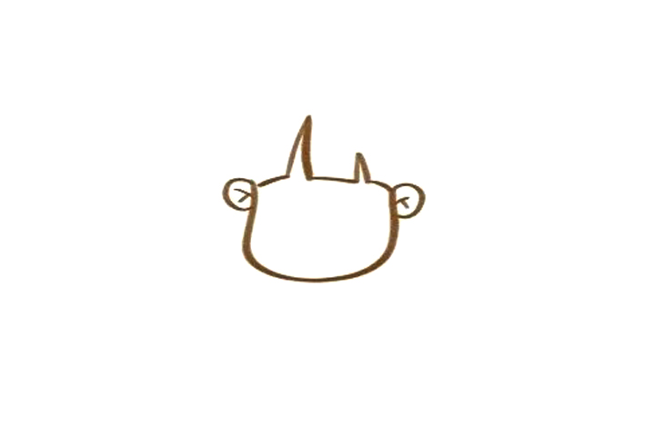 三步画可爱小妹妹简笔画-图1