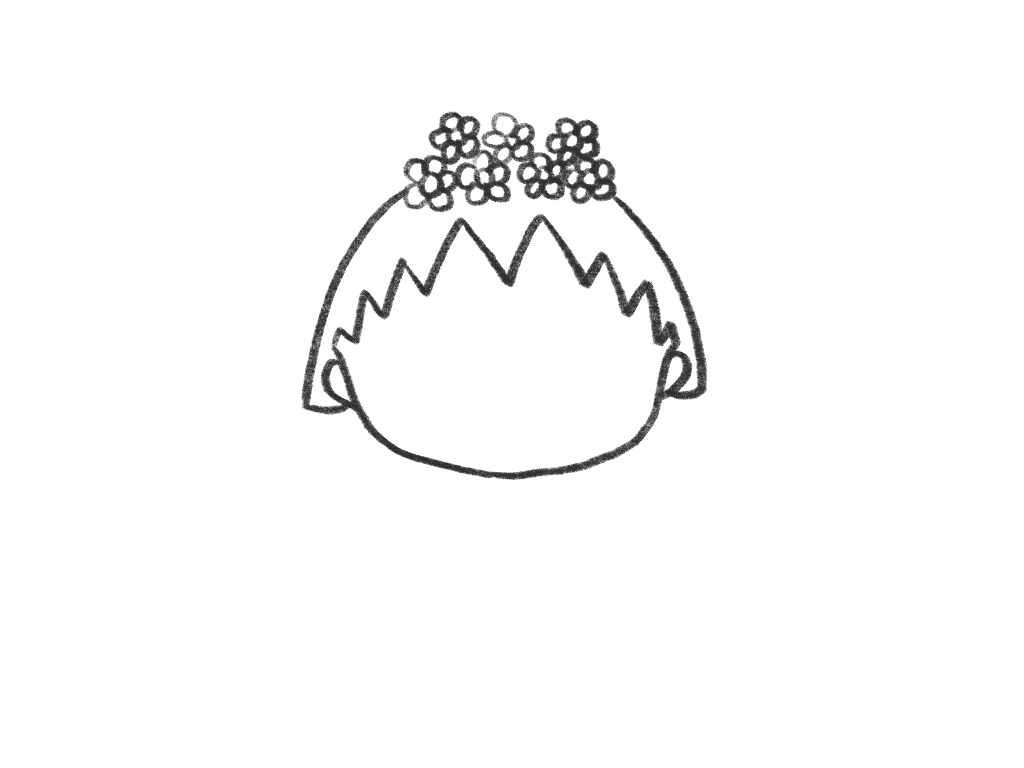 幸福的新娘小丸子简笔画教程 ​​​​-图2