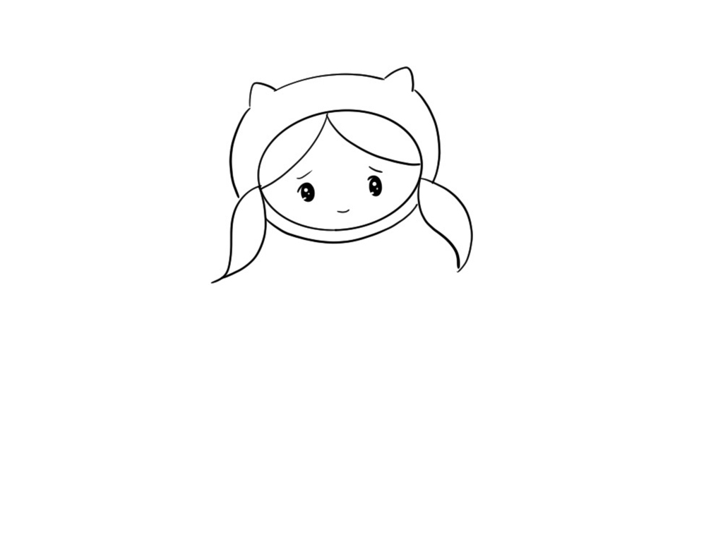 床上的可爱小女孩简笔画教程-图4