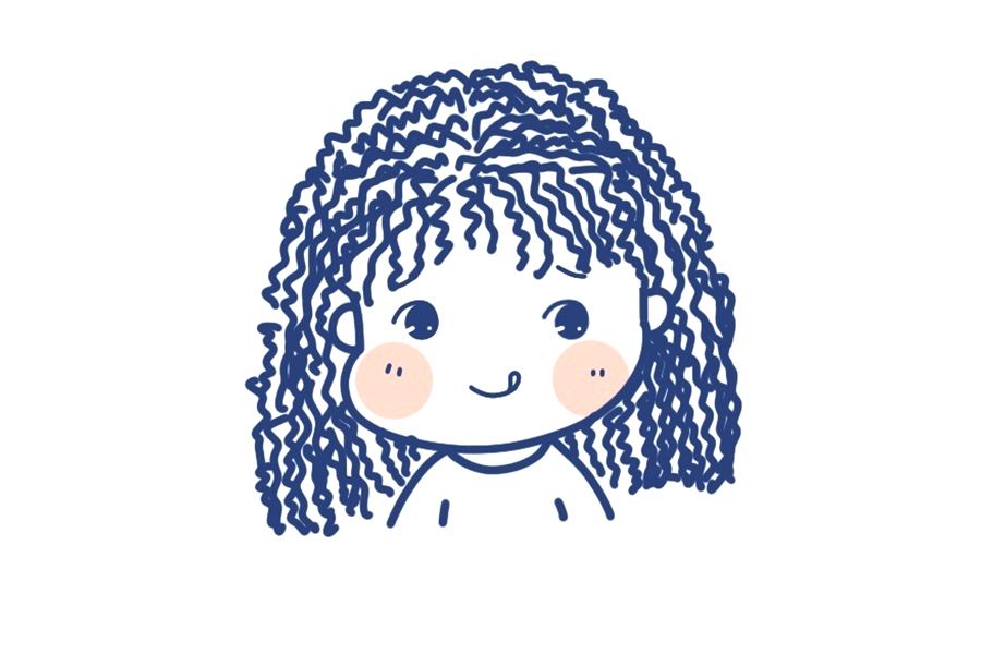 长发小女孩简笔画图片-图7