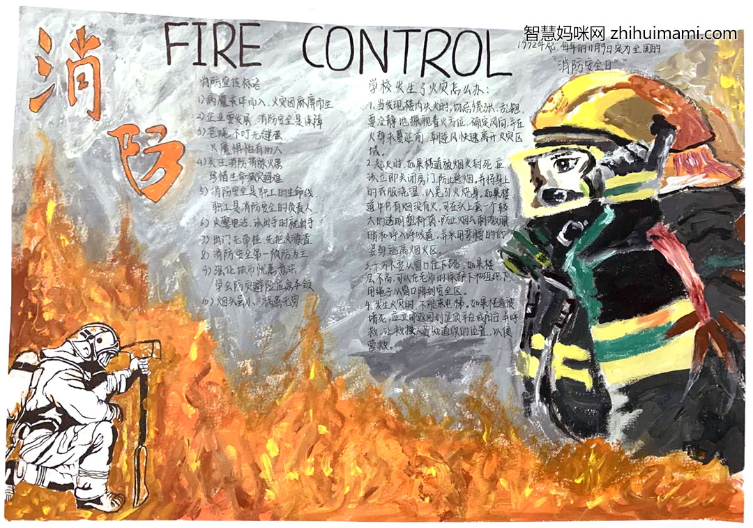 消防安全活动月手抄报绘画一等奖-图4